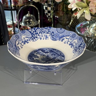 Spode Blue Italian Porselen 27 Cm Kase