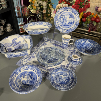 Spode Blue Italian Porselen Kase