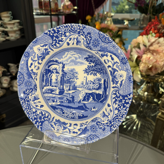 Spode Blue Italian 27 Cm Porselen Yemek Tabağı