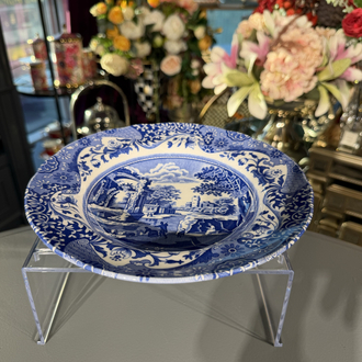 Spode Blue Italian 27 Cm Porselen Yemek Tabağı
