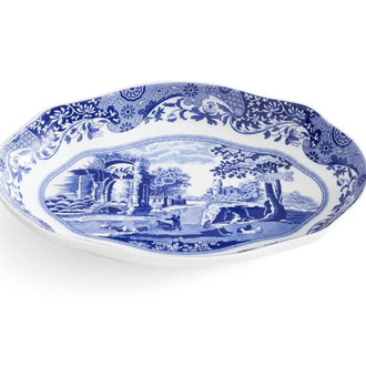 Spode Blue Italian Oval Servis Tabağı