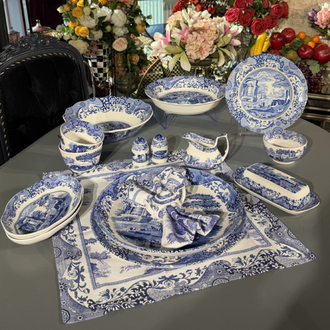 Spode Blue Italian Porselen Sütlük