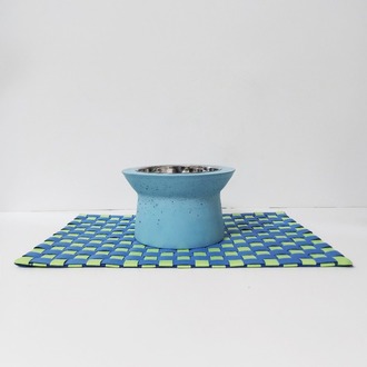 Woven Collection | Mama Kabı Matı | Mavi- Fıstık Yeşili