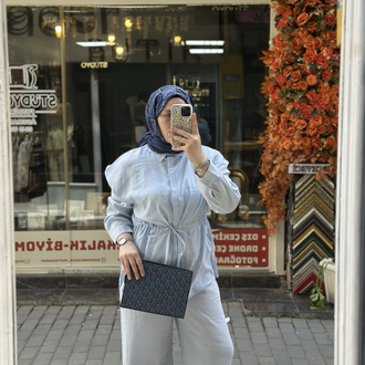 Modal Kumaş Mavi Takım