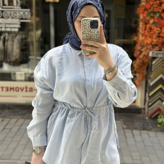 Modal Kumaş Mavi Takım