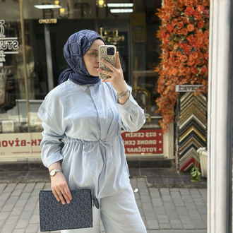 Modal Kumaş Mavi Takım