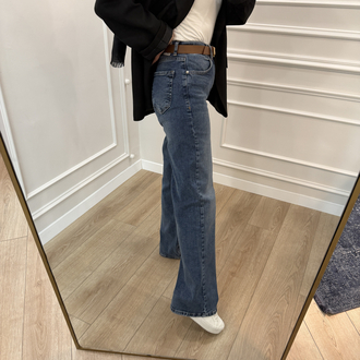 Zra Model Kemerli Denim Pantolon