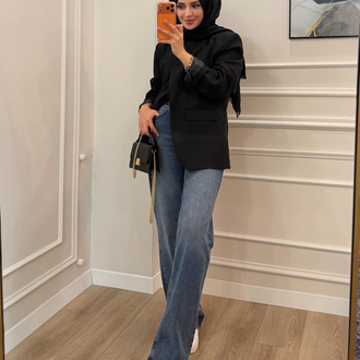 Zra Model Kemerli Denim Pantolon