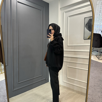 Oversize Kapüşonlu Sweat