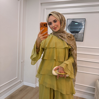 LİYA KAT KAT TUNİK DETAYLI TAKIM