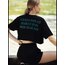 Siyah Weekend Crop T-Shirt