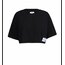 Siyah Weekend Crop T-Shirt