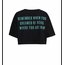 Siyah Weekend Crop T-Shirt