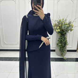 Taş detaylı abiye