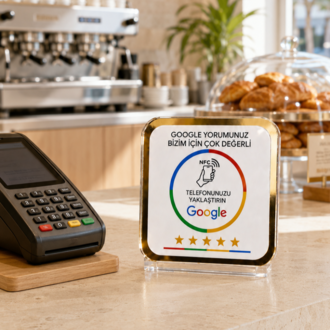 Google Yorum Standı (NFC/QR)