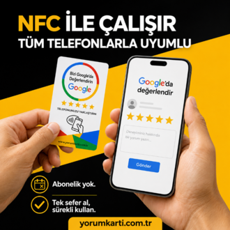 Google Yorum Kartı NFC