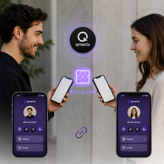 Qrnects NFC Sticker – Dijital Profil ve Sosyal Medya Kartı