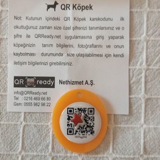 QR Köpek Fiziksel Köpek Karekodu Hazır Ürün
