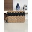 Yelpaze motifle örülmüş şık clutch