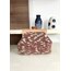 Toprak tonlarda renge sahip ahşap burslu clutch