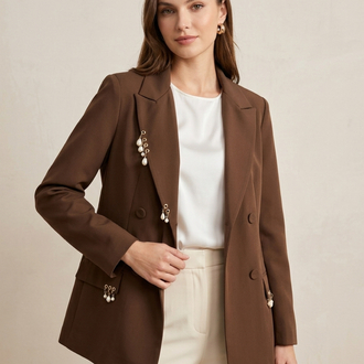 Küpeli Blazer Ceket