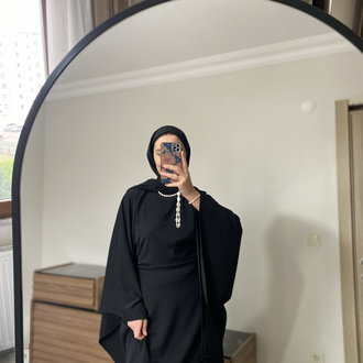 Krep yarasa kol takım siyah