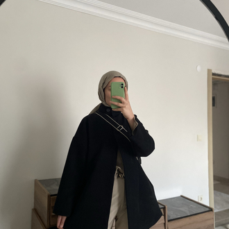 Yüksek yaka basic kaban