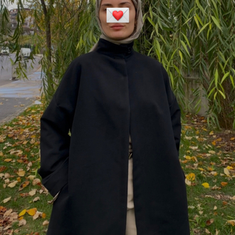 Yüksek yaka basic kaban
