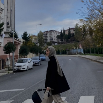 Yüksek yaka basic kaban