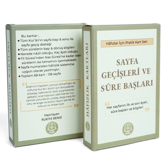 Sayfa geçiş ve sure başları kartları