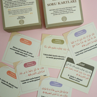 Sayfa geçiş ve soru kartları seti