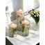 Brillant Collection - 3lü Cam Silindir Mumluk ve 1 kg İnci Tozu