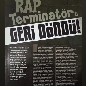 Eminem zaman tüneli posteri haber röportaj( 4 sayfa )