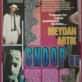 Snoop Dogg röportaj, poster,haber sayfası (5 sayfa )