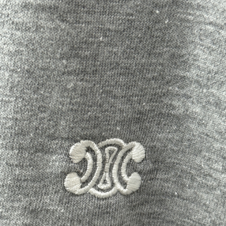 Celine Nakış Gri Tshirt
