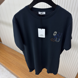 Hermes Logo İşlemeli Tshirt