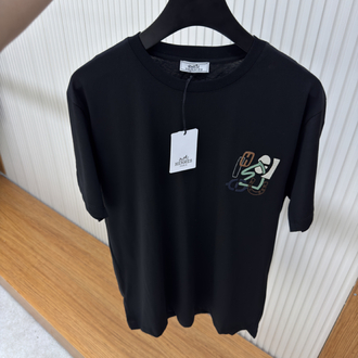 Hermes Logo İşlemeli Tshirt