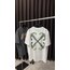 Off White Arka Baskılı Beyaz Tshirt