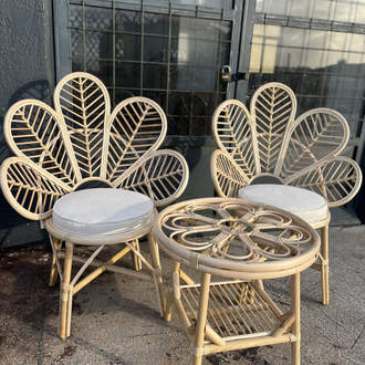 Papatya Sandalye & Sehpa Seti