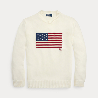 The İconic Flag Jumper %100 Cotton Knitwear 