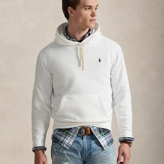 Beyaz Pique Fabric Hoodie