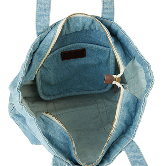 Orijinal Mavi Kadın Denim Alışveriş Çantası