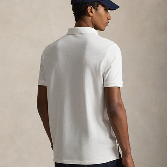 Beyaz Flag Mesh Polo Yaka T-Shirt