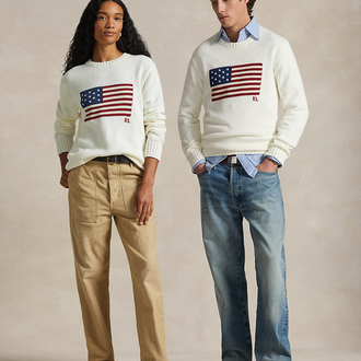 The İconic Flag Jumper %100 Cotton Knitwear 