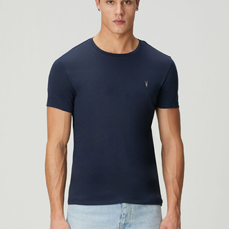 Lacivert %100 Cotton T-Shirt