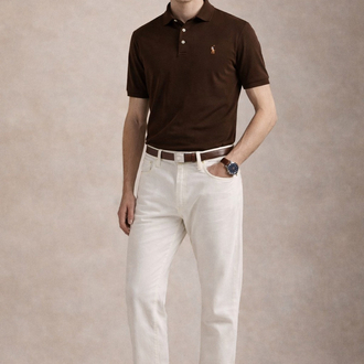 Kahverengi Polo Yaka T-Shirt
