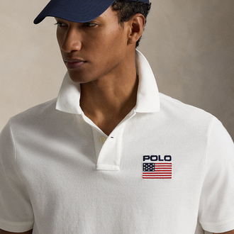 Beyaz Flag Mesh Polo Yaka T-Shirt