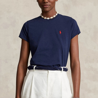 Lacivert %100 Cotton T-Shirt