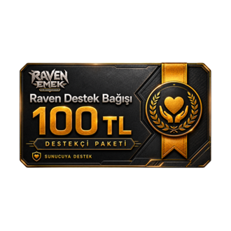 Raven Destek Bağışı - 100 TL
