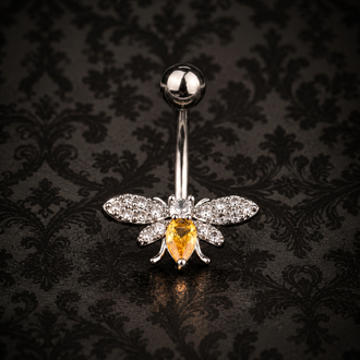 Silver Cerrahi Çelik Arı Piercing